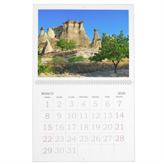 12 maanden Cappadocia Turkey Photo Calendar Kalender (Mar 2026)