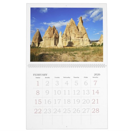 12 maanden Cappadocia Turkey Photo Calendar Kalender (Feb 2026)