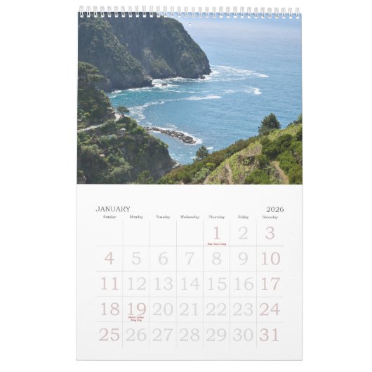 12 maanden Cinque Terre, Italië Foto kalender (Jan 2026)