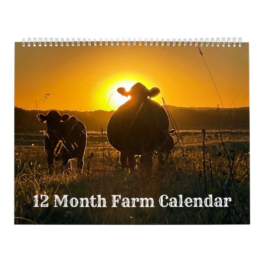 12 Maanden Dairy, Grain Boerderij Kalender (Hoes)