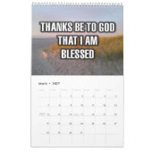 12-Maanden "Dank aan God dat ik..." Kalender (Mar 2027)