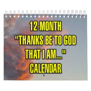 12-Maanden "Dank zij God dat ik..." Kalender