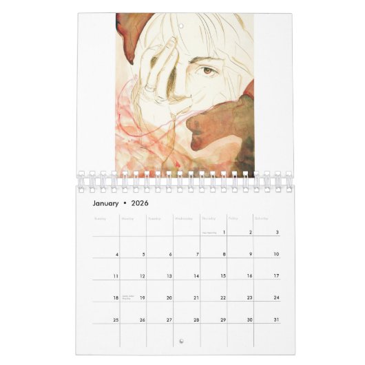 12 maanden dromen van de diepe agenda kalender (Jan 2026)