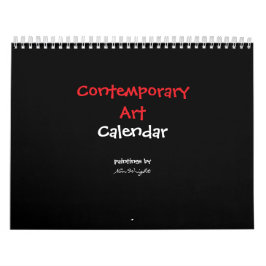 12 maanden eigentijdse abstracte kunst kalender