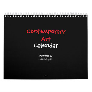 12 maanden eigentijdse abstracte kunst kalender