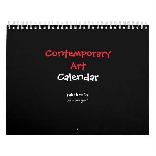 12 maanden eigentijdse abstracte kunst kalender (Hoes)