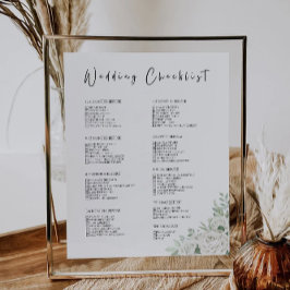 12 maanden Emerald Green Wedding Checklist
