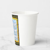 12 maanden Engelse kalender van het jaar 2025 Papieren Bekers (Links)