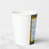 12 maanden Engelse kalender van het jaar 2025 Papieren Bekers (Rechts)