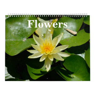 12 maanden Flowers Wall Calendar Kalender