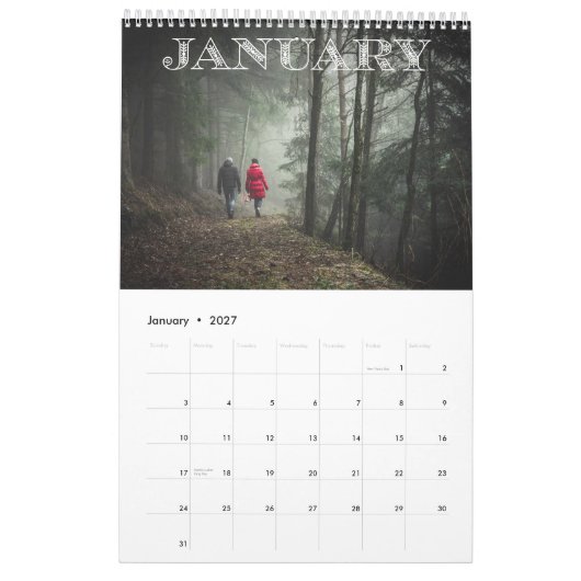 12 maanden foto kalender (Jan 2027)