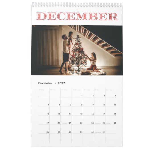 12 maanden foto kalender (Dec 2027)