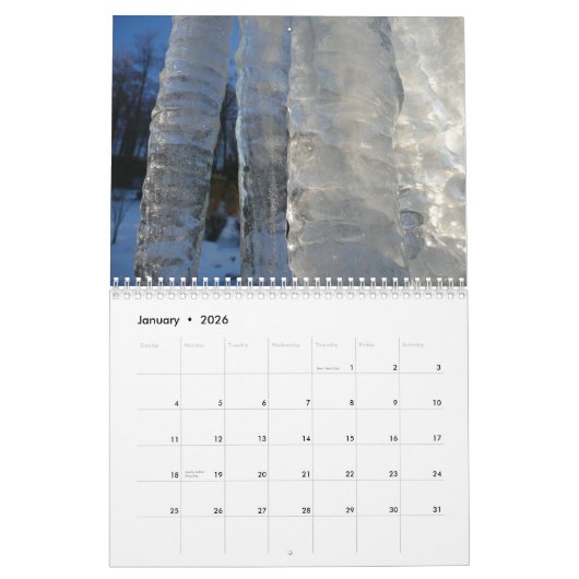 12 maanden foto's van de seizoenen, 1e editie kalender (Jan 2026)