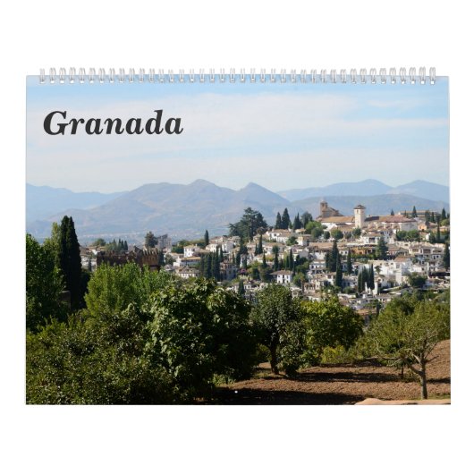 12 maanden Granada Wall Calendar Kalender (Hoes)