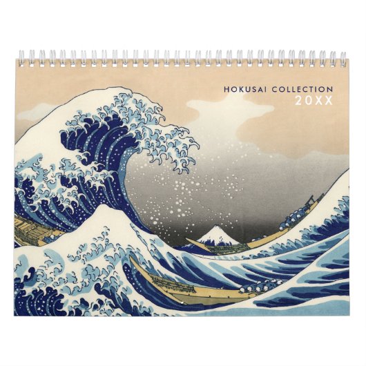 12 maanden Hokusai Collectie Fine Art Kalender (Hoes)