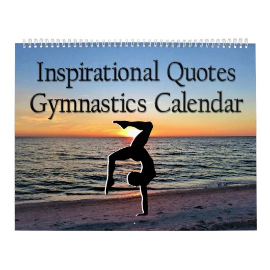 12 MAANDEN INSPIREREND QUOTES GYMNASTIEK KALENDER (Hoes)