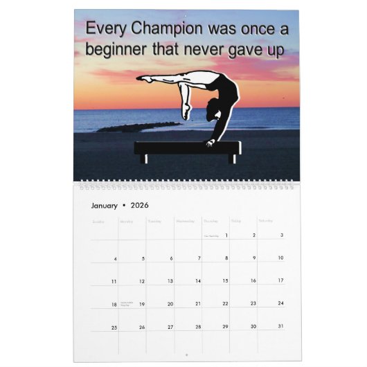 12 MAANDEN INSPIREREND QUOTES GYMNASTIEK KALENDER (Jan 2026)