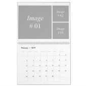 12 maanden instagram collectie sjabloon kalender (Feb 2019)