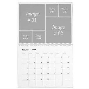 12 maanden instagram collectie sjabloon kalender