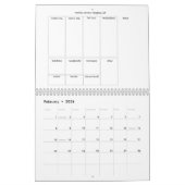 12 maanden Kalender boodschappenlijst Tracker (Feb 2026)