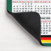 12 maanden kalender van het jaar 2025 muismat (Hoek)