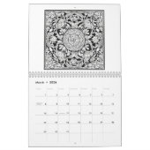 12 maanden Kalender van het kleuren van Rozen Vlin (Mar 2026)