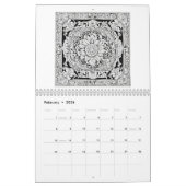 12 maanden Kalender van het kleuren van Rozen Vlin (Feb 2026)