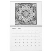 12 maanden Kalender van het kleuren van Rozen Vlin (Jan 2026)