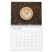 12 maanden koffie en cafe Elegant gerespecteerd ka Kalender (Jan 2026)