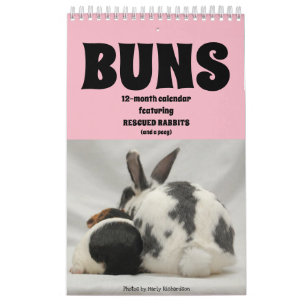 12 maanden konijnenkalender kalender