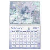 12 maanden kunst door de seizoenen kalender (Feb 2027)
