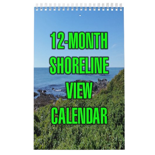12-Maanden Kustzicht Kalender (Hoes)