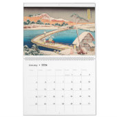 12 maanden landschappen van Katsushika Hokusai Kalender (Jan 2026)