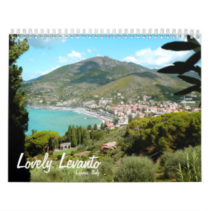 12 maanden Levanto, Italië kalender