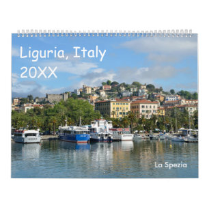 12 maanden Ligurië, Italië Kalender