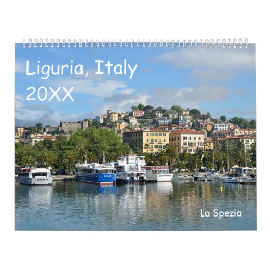 12 maanden Ligurië, Italië Kalender (Hoes)