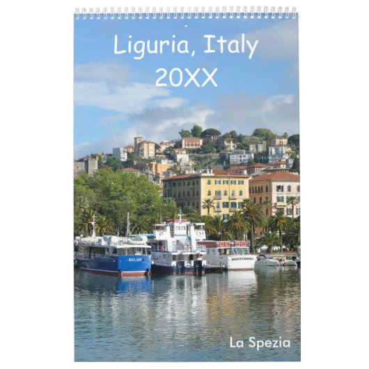 12 maanden Ligurië, Italië Kalender (Hoes)
