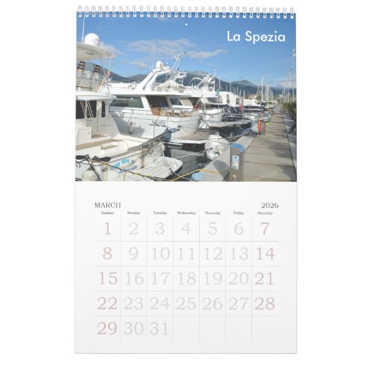 12 maanden Ligurië, Italië Kalender (Mar 2026)