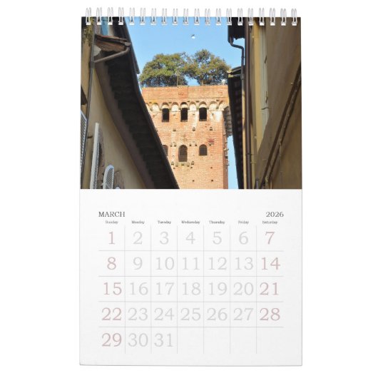 12 maanden Lucca, Italië fotokalender Kalender (Mar 2026)