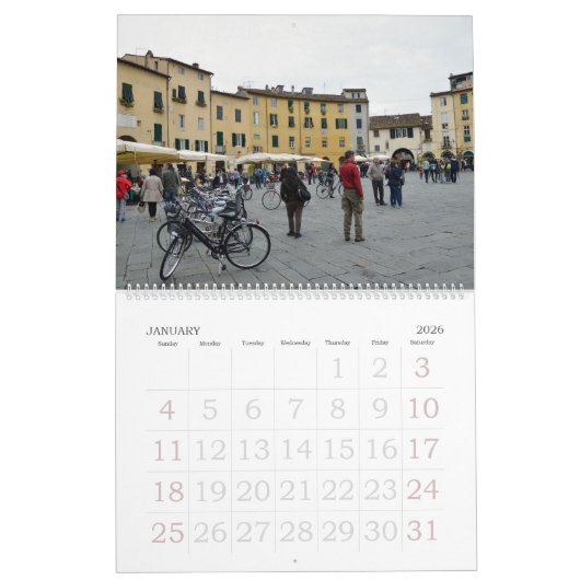 12 maanden Lucca, Italië fotokalender Kalender (Jan 2026)