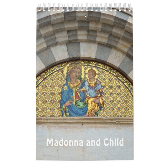 12 maanden Madonna en Child Kalender (Hoes)