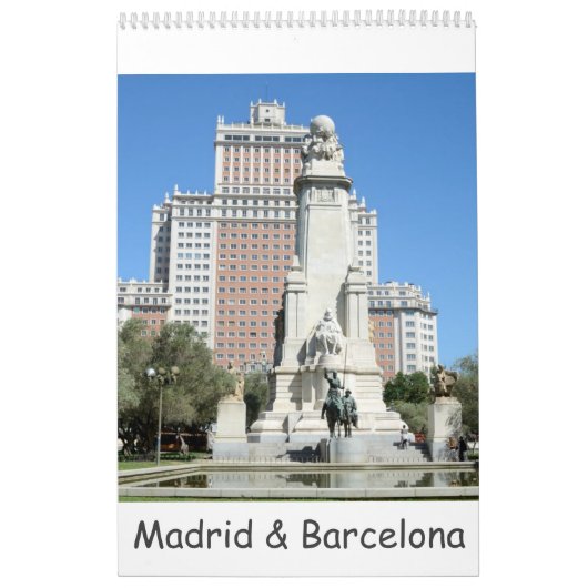 12 maanden Madrid en Barcelona Kalender (Hoes)