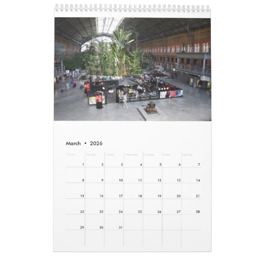12 maanden Madrid, Spanje fotokalender Kalender (Mar 2026)
