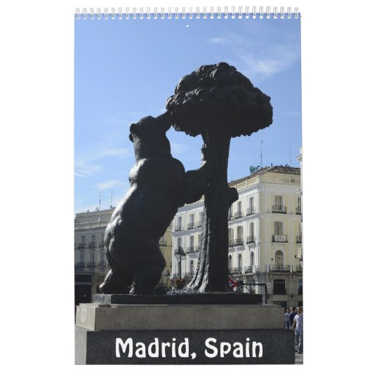 12 maanden Madrid, Spanje fotokalender Kalender (Hoes)