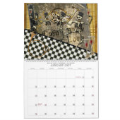 12 maanden Mexicaanse suikerskulls en -stuivers Kalender (Jan 2027)