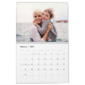 12 Maanden Modern Familie Aangepaste Foto Kalender (Feb 2027)