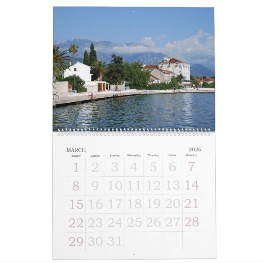 12 maanden Montenegro fotokalender Kalender (Mar 2026)