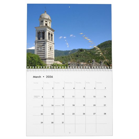12 maanden Mooie Levanto, Italië Kalender (Mar 2026)