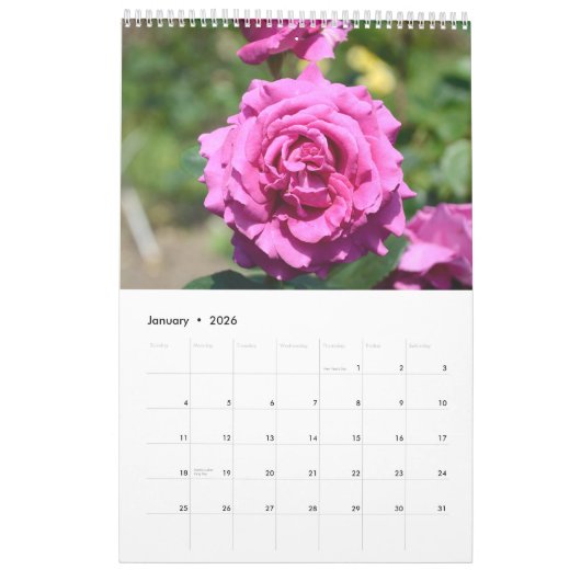 12 maanden mooie Rozen Kalender (Jan 2026)