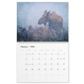 12 maanden - Moose Waterverf Painting Wildlife Art Kalender (Feb 2026)